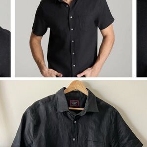 UNTUCKit Men's Black Casual Button Down Shirt